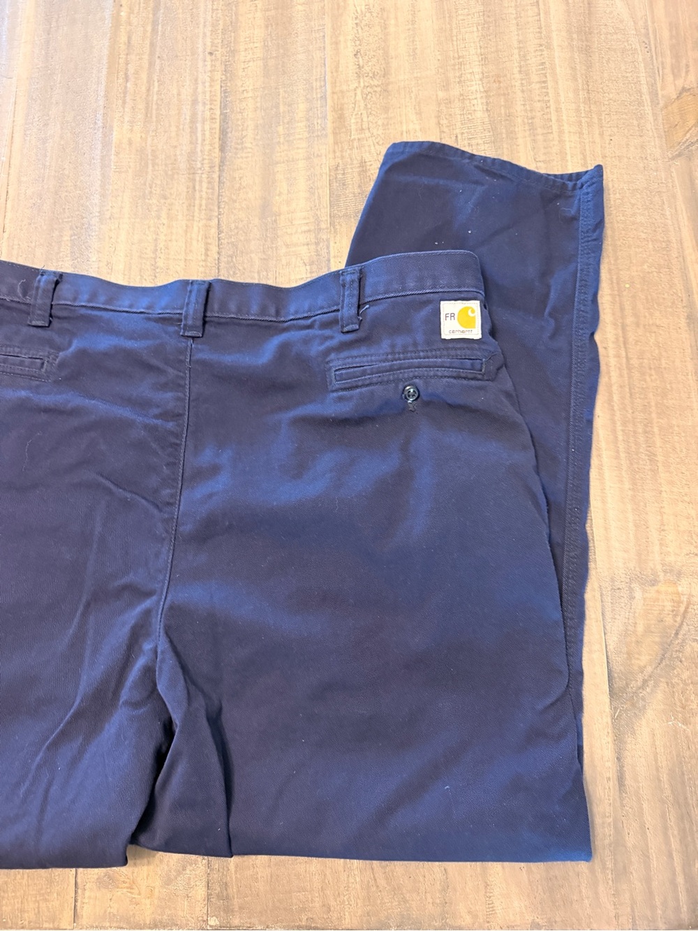 Carhartt FR CAT2 Flame Resistant 371-20 Size 44X32 NAVY BLUE COTTON Pants